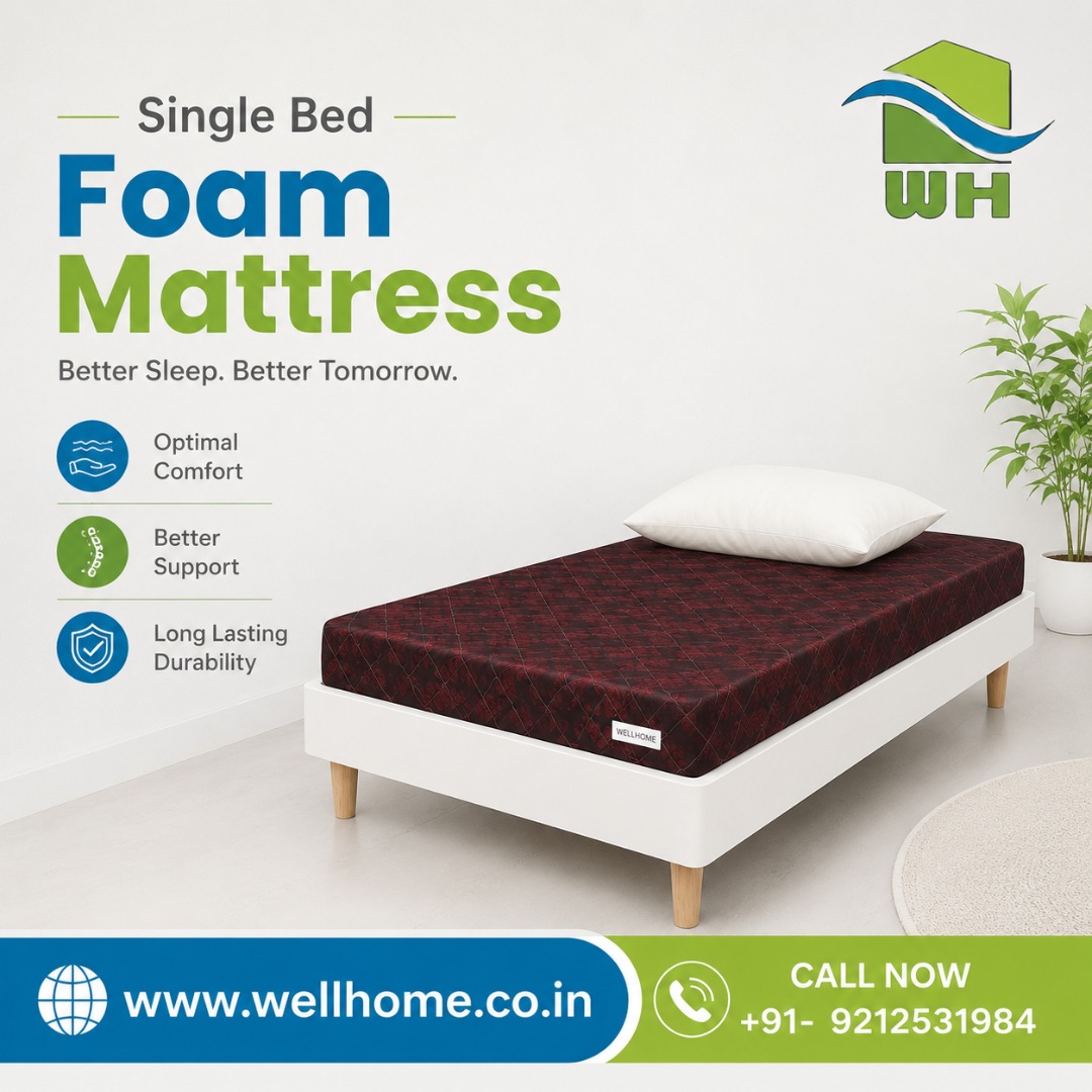 single bed foam mattress suppliers in Delhi